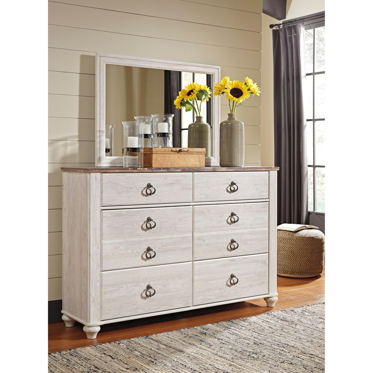 Signature Design by Ashley Willowton B267B9 5 pc Queen Panel Bedroom Set IMAGE 3