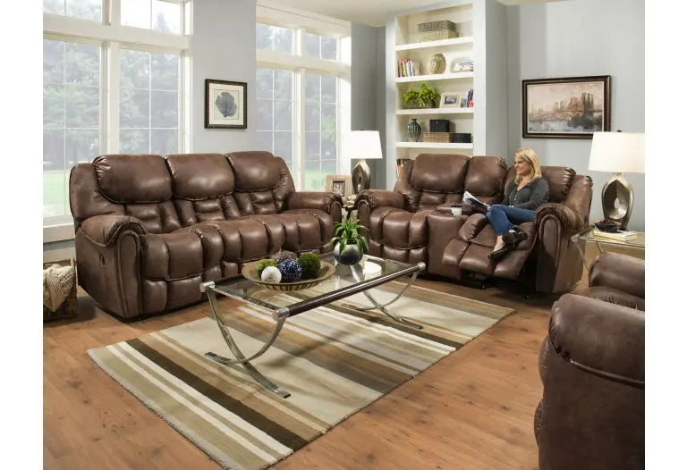 122-30-21 Reclining Sofa Mocha Home Stretch Furniture