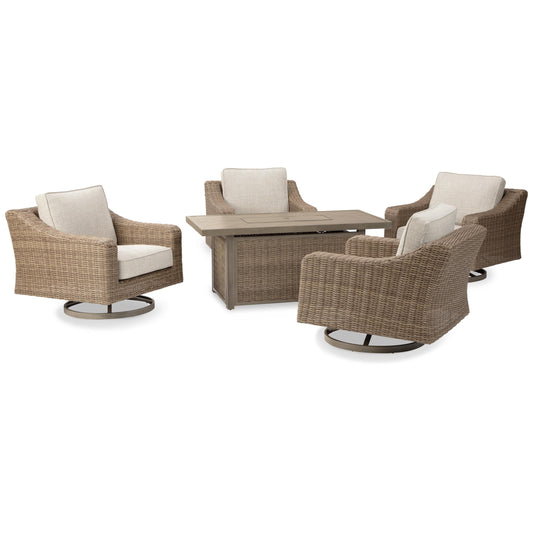 Signature Design by Ashley Beachcroft P791P17 5-piece Outdoor Seating Set IMAGE 2