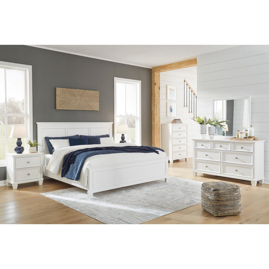 Signature Design by Ashley Fortman B680B18 7 pc King Panel Bedroom Set IMAGE 1