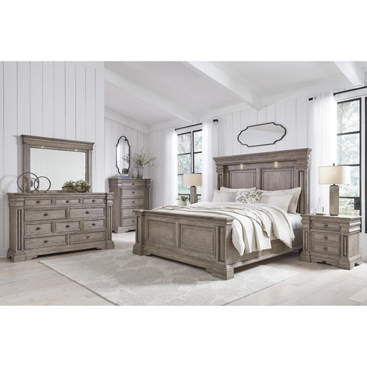 Signature Design by Ashley Blairhurst B916B9 6 pc King Panel Bedroom Set IMAGE 1
