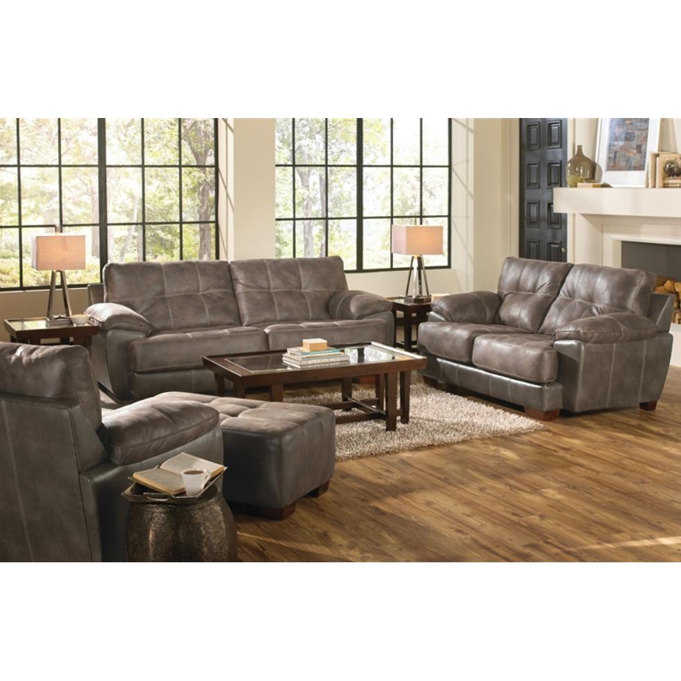 Jackson Furniture Drummond Stationary Fabric and Leather Look Sofa 4296-03 1152-89/1300-89 IMAGE 6
