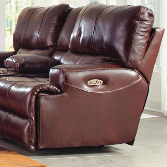 Catnapper Wembley Power Reclining Leather Loveseat with Console 764589 1283-19/3083-19 IMAGE 2