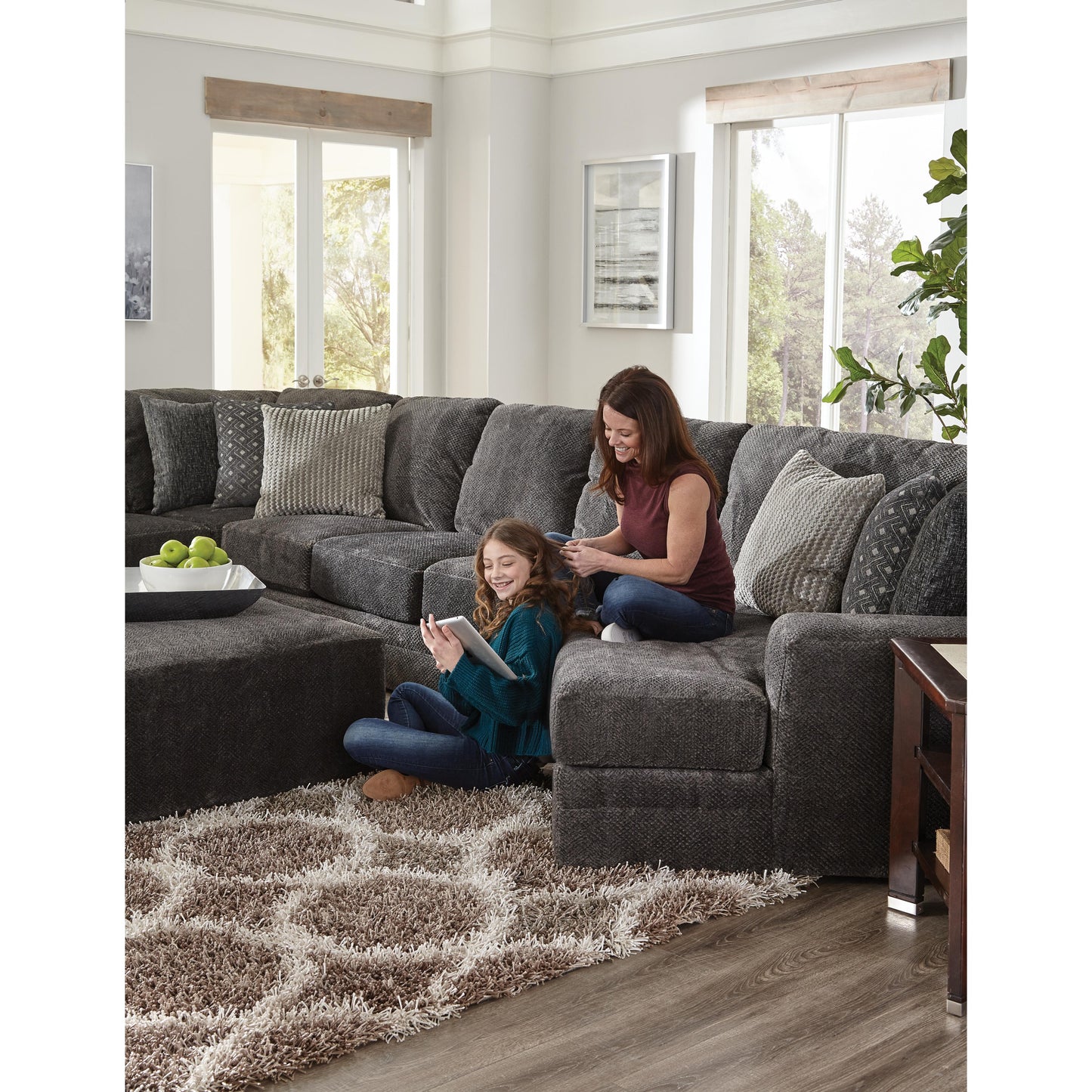 Jackson Furniture Mammoth Fabric 4 pc Sectional 4376-46 1806-58/2640-48|4376-59 1806-58/2640-48|4376-30 1806-58|4376-96 1806-58/2640-48 IMAGE 3