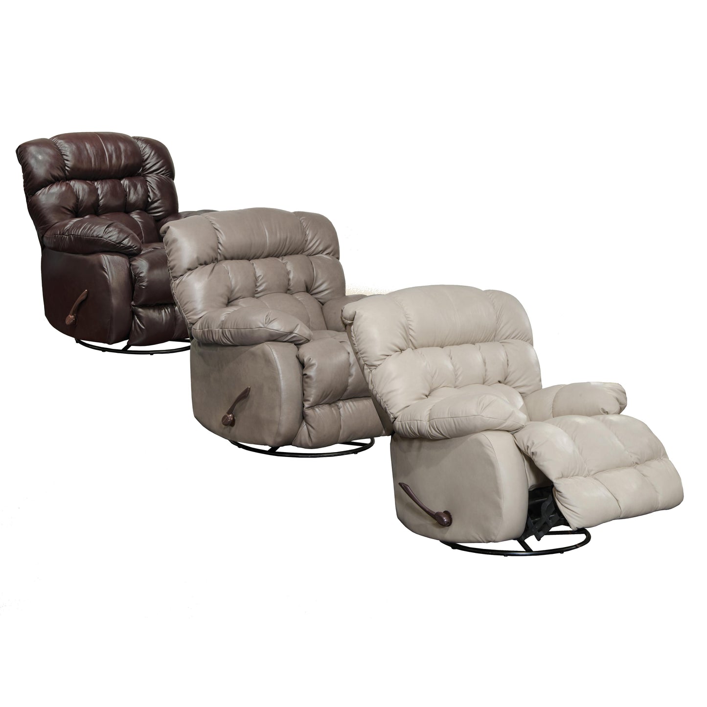 Catnapper Pendleton Swivel Glider Leather Look Recliner 4213-5 1284-26/3084-26 IMAGE 2