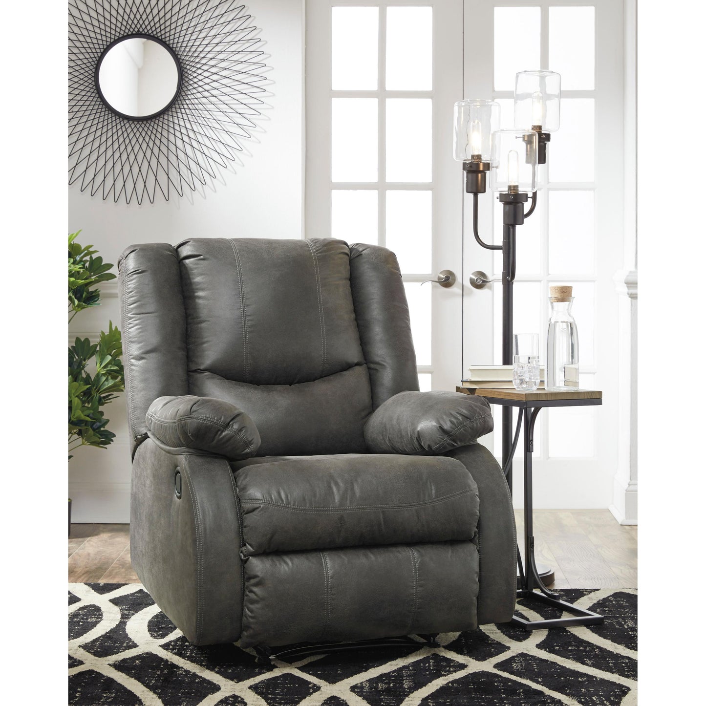 Signature Design by Ashley Bladewood Leather Look Recliner with Wall Recline 6030629 IMAGE 6