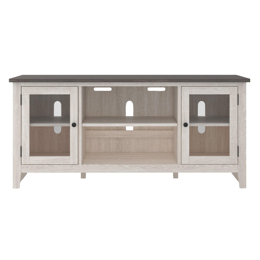 Signature Design by Ashley Dorrinson W287-68 Large TV Stand with Fireplace Option IMAGE 2