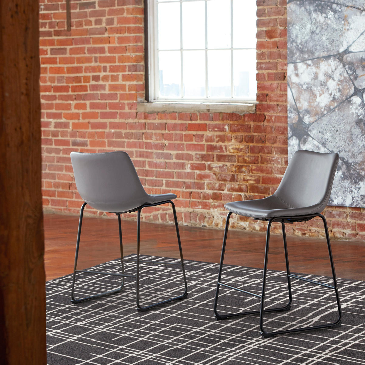 Signature Design by Ashley Centiar D372-824 Upholstered Barstool IMAGE 4