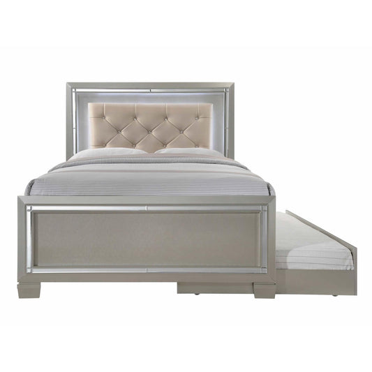 Elements International Platinum Youth LT111FTB Full Platform Bed w/ Trundle IMAGE 2