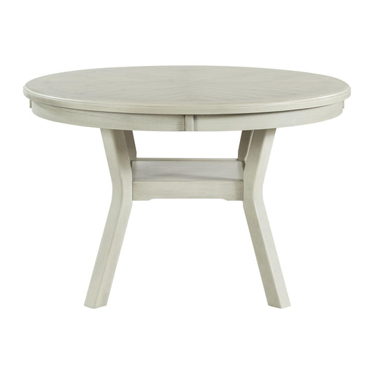 Elements International Round Amherst Dining Table with Pedestal Base DAH700DT IMAGE 2