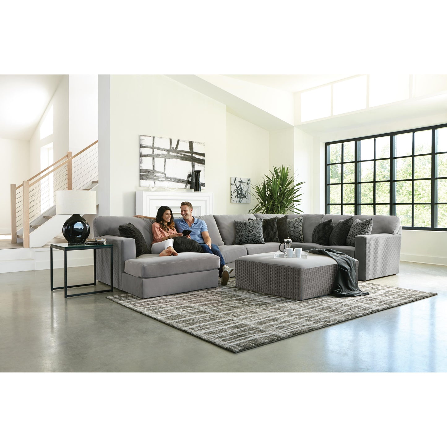 Jackson Furniture Carlsbad 3301 5 pc Sectional - Charcoal IMAGE 2