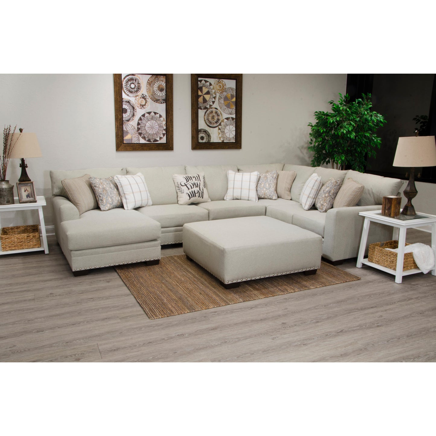 Jackson Furniture Middleton 4478 4 pc Sectional - Cement IMAGE 3