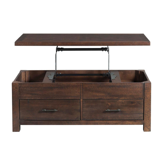 Elements International Jax TJX100CTLT Lift Top Coffee Table IMAGE 2