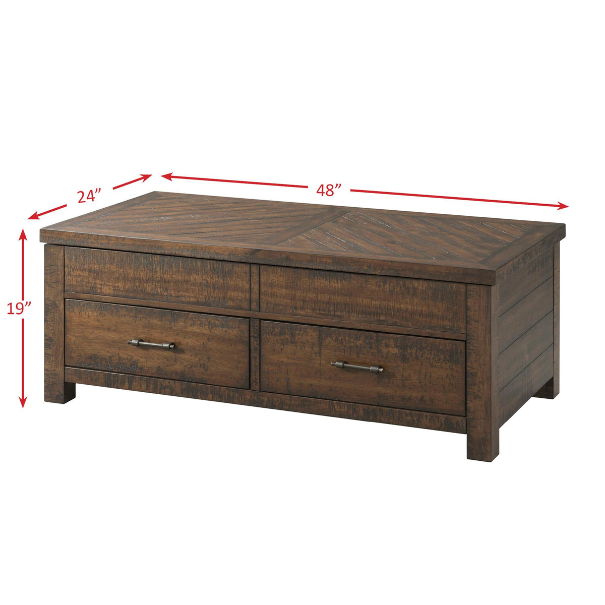 Elements International Jax TJX100CTLT Lift Top Coffee Table IMAGE 8