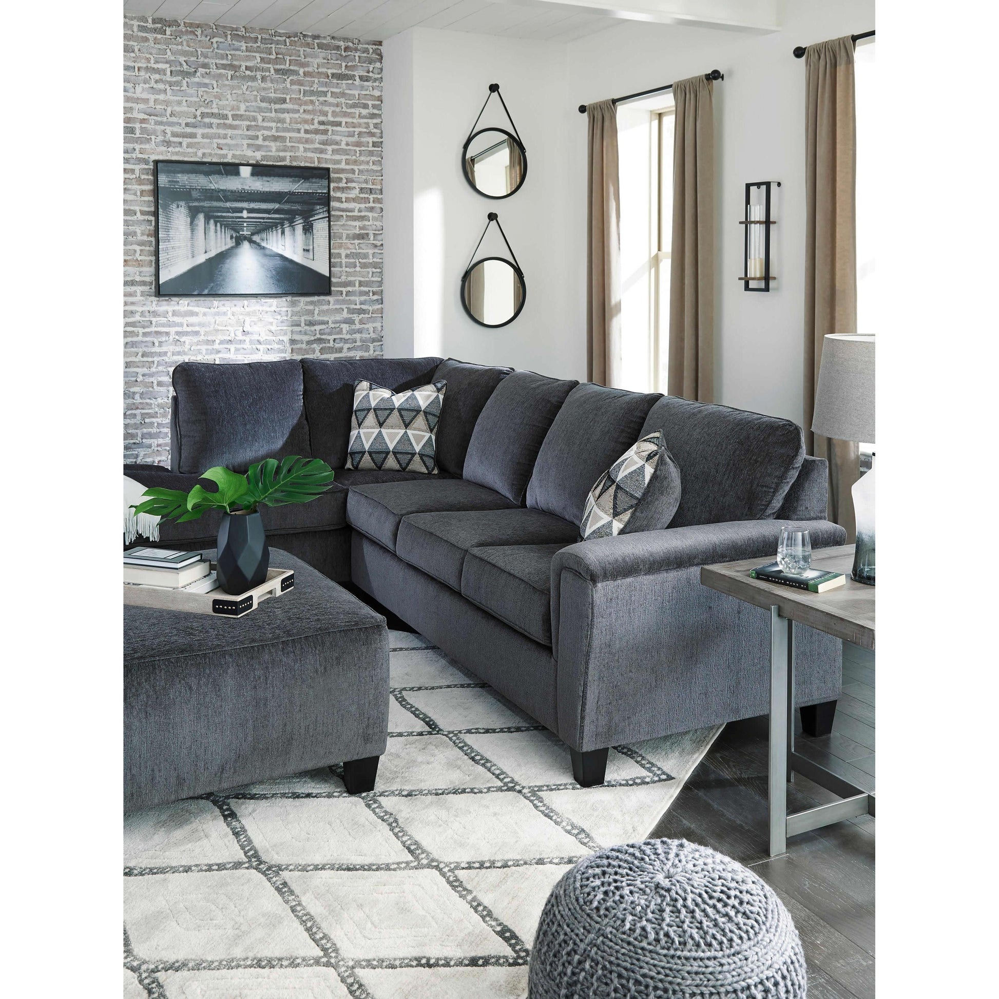 Signature Design by Ashley Abinger Fabric Queen Sleeper Sectional 8390516/8390570 IMAGE 6