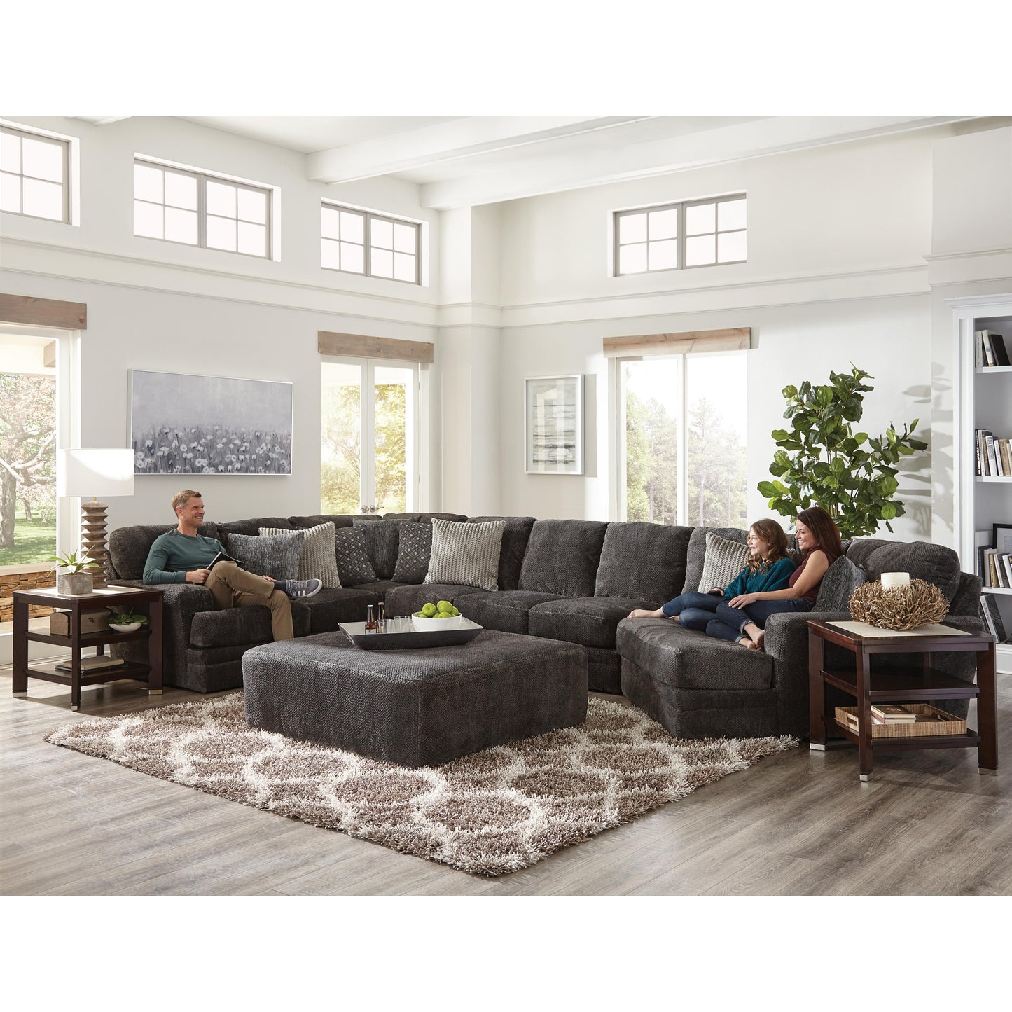 Jackson Furniture Mammoth 4376-31 Armless Chair - Smoke IMAGE 6