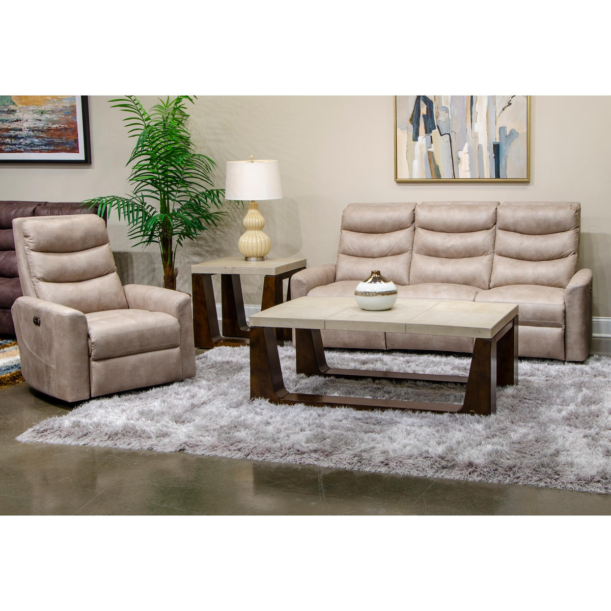 Catnapper Gill 2640-6 Glider Recliner - Putty IMAGE 2
