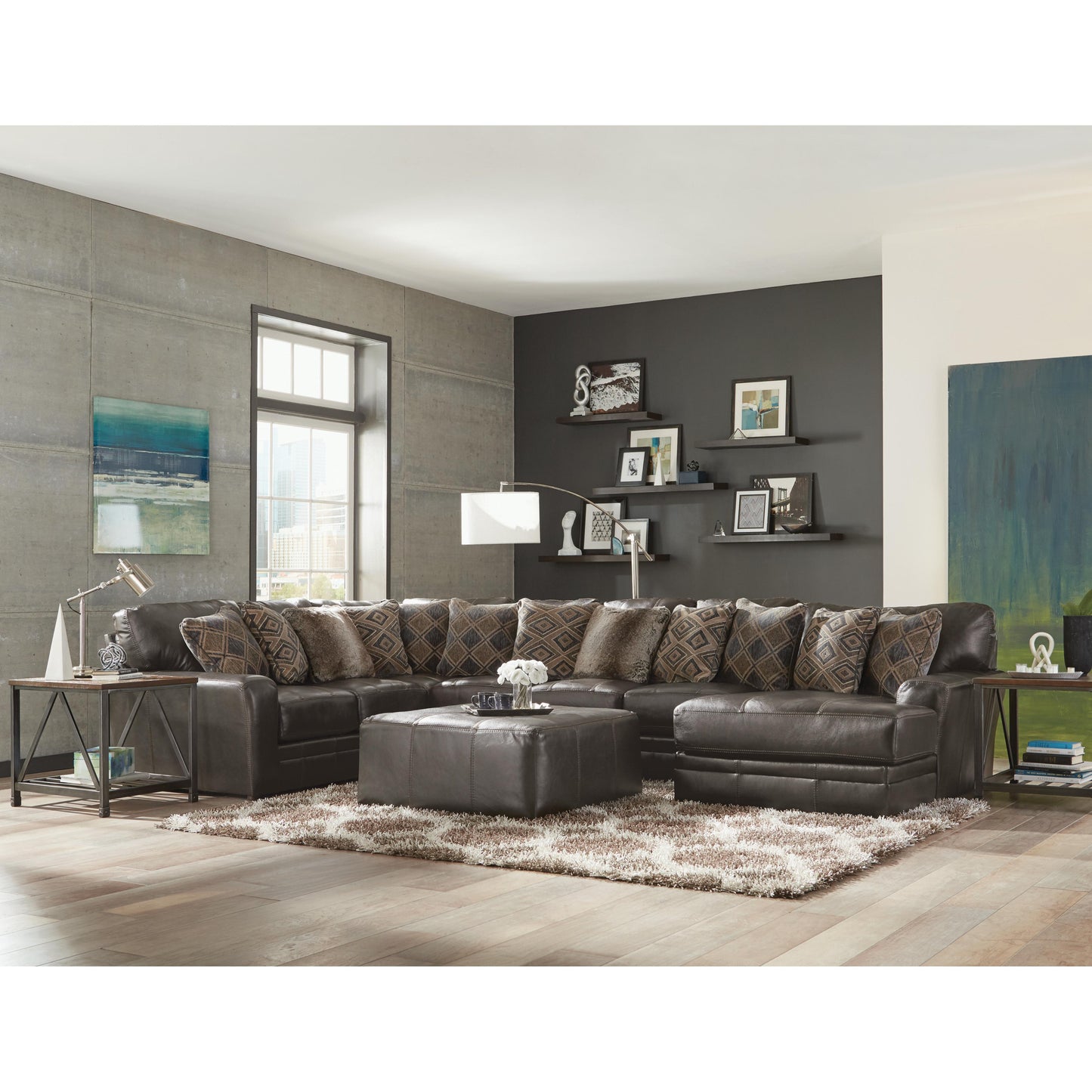 Jackson Furniture Denali 4378 3 pc Sectional - Steel IMAGE 1