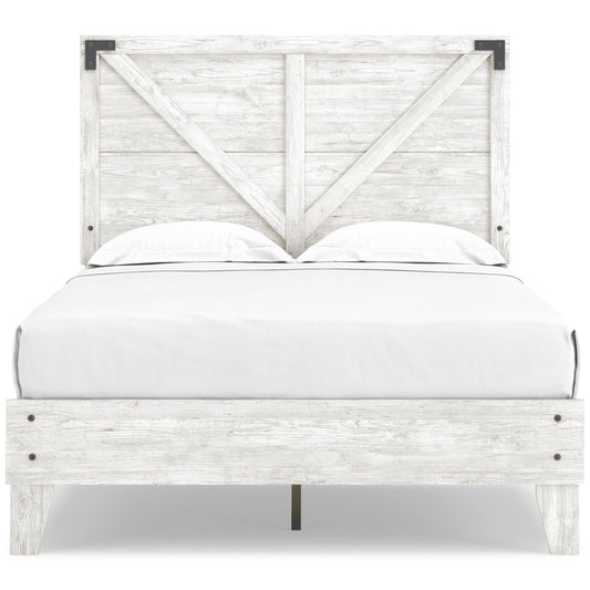 Signature Design by Ashley Shawburn EB4121B2 Full Crossbuck Panel Platform Bed IMAGE 2