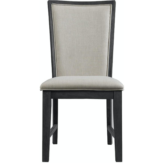 Elements International Grady DGD850SBC Slat Back Side Chair - Black IMAGE 2