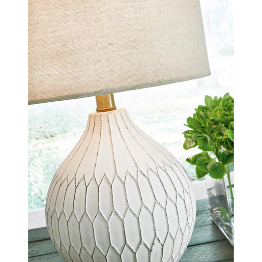 Signature Design by Ashley Wardmont L180094 Ceramic Table Lamp IMAGE 2