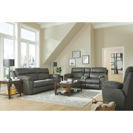 Catnapper Atlas Reclining Leather Look Loveseat with Console 1009 1153-18/1253-18 IMAGE 2