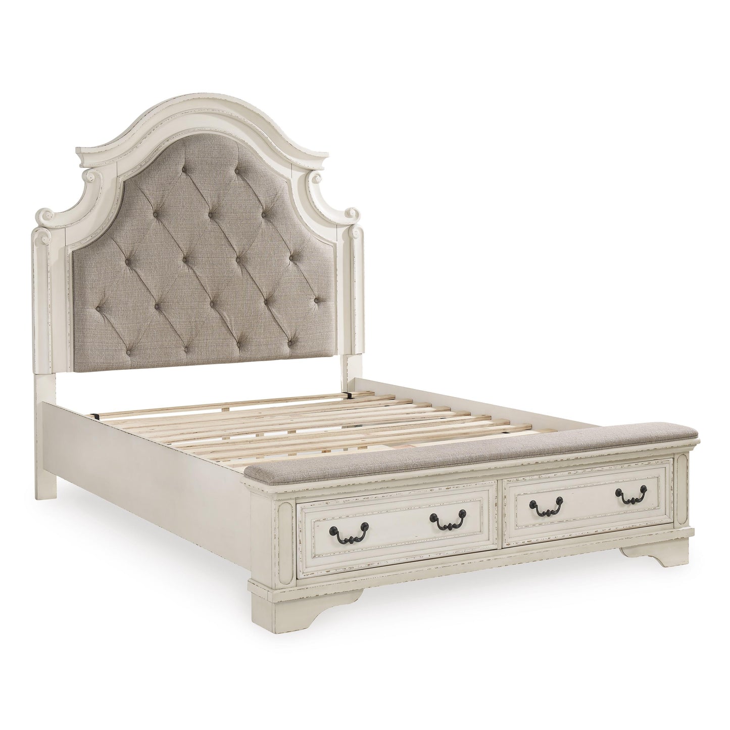 Signature Design by Ashley Realyn Queen Upholstered Platform Bed B743-57/B743-54S/B743-196 IMAGE 4