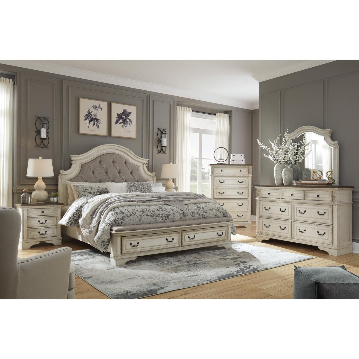 Signature Design by Ashley Realyn B743B20 King Upholstered Bed IMAGE 8