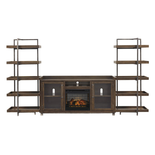 Signature Design by Ashley Starmore W633W6 3 pc Wall Unit with Electric Fireplace IMAGE 2