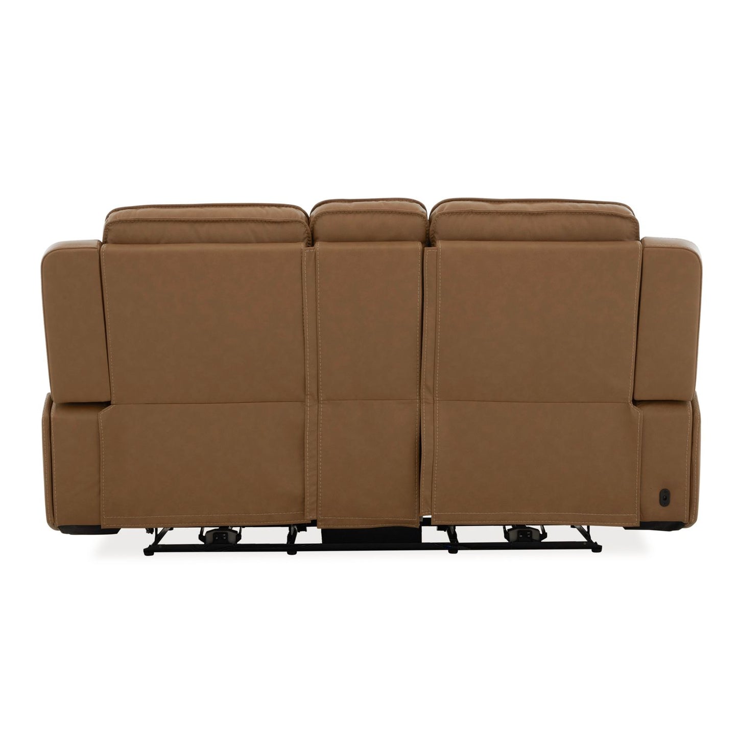Callihan Reclining Loveseat W/Console in York Butternut Leather by Liberty Furniture