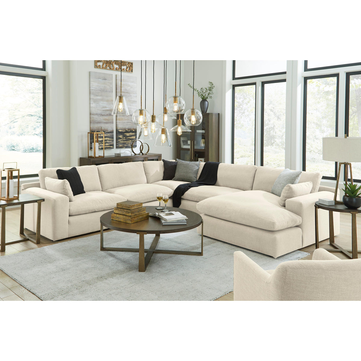Benchcraft Elyza 10006S7 5 pc Sectional with Chaise IMAGE 3
