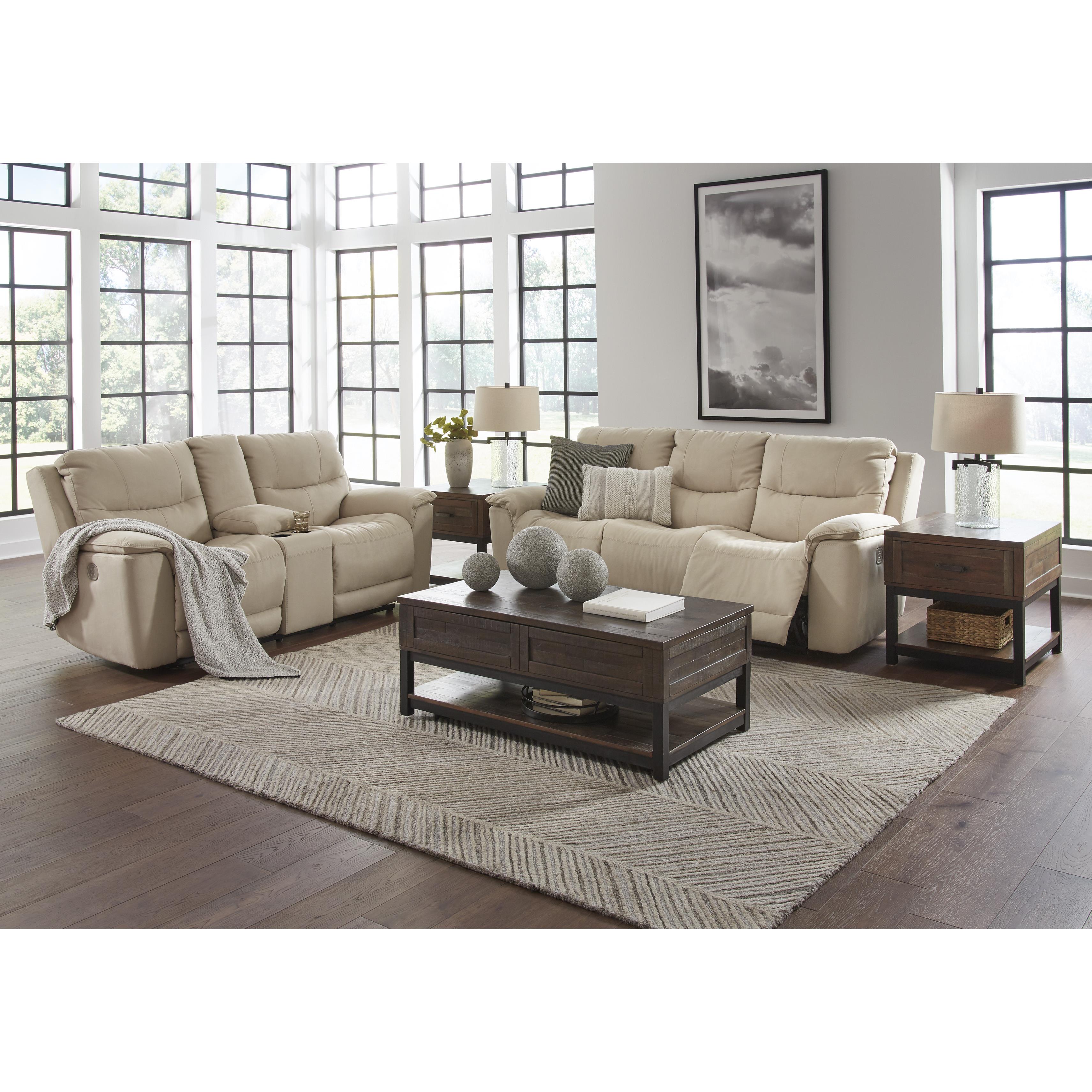 Signature Design by Ashley Next-Gen Gaucho Power Reclining Leather Look Sofa 6080715 IMAGE 12