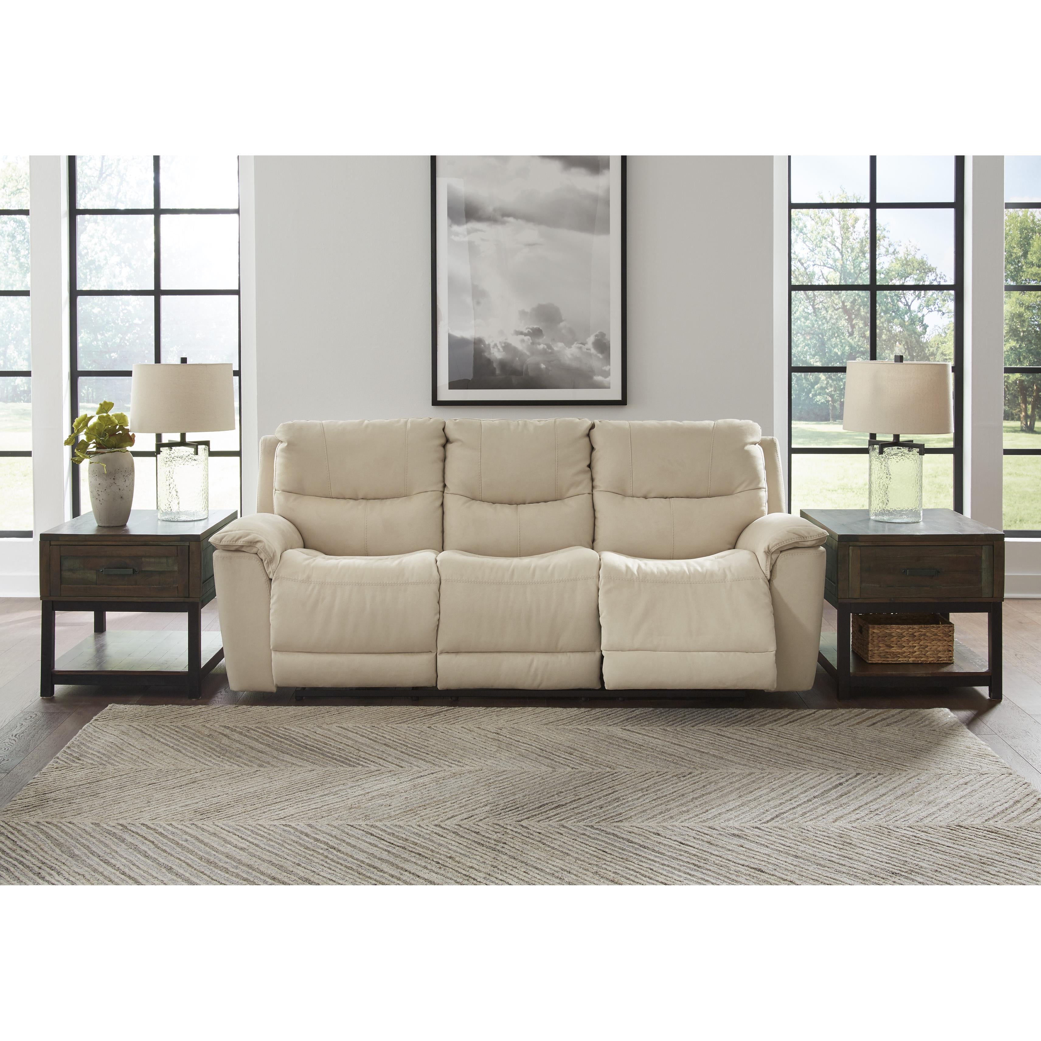 Signature Design by Ashley Next-Gen Gaucho Power Reclining Leather Look Sofa 6080715 IMAGE 5