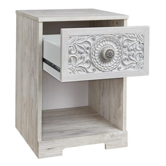 Signature Design by Ashley Paxberry EB1811-291 One Drawer Night Stand | American Furniture of Slidell