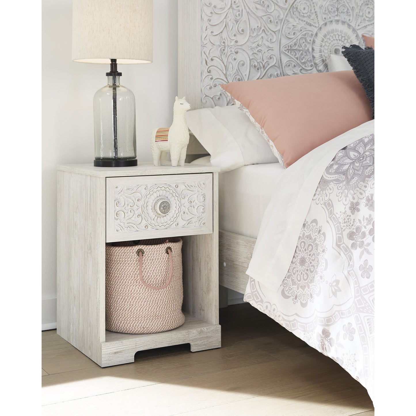 Signature Design by Ashley Paxberry EB1811-291 One Drawer Night Stand | American Furniture of Slidell