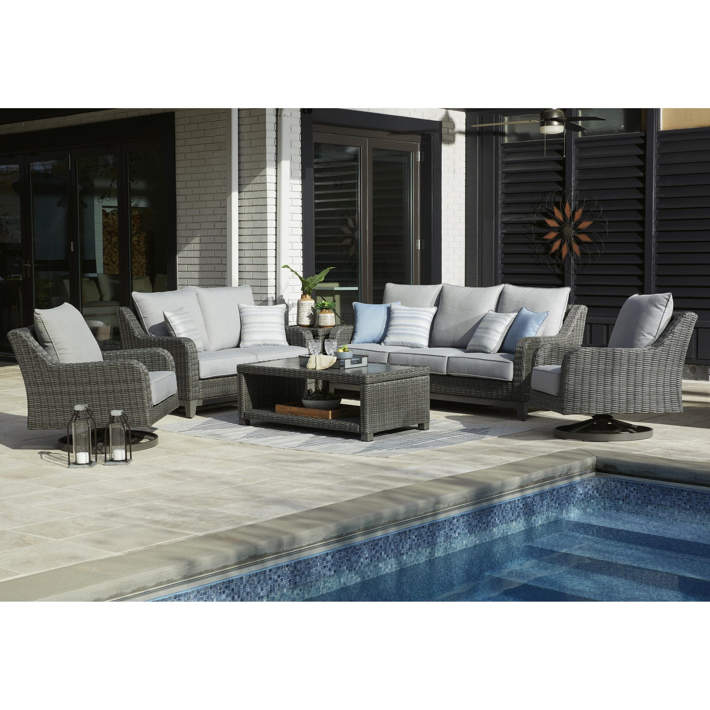 Signature Design by Ashley Elite Park P518-701 Rectangular Cocktail Table | American Furniture of Slidell