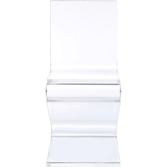 Elements International Iris Stationary Acrylic Accent Chair CIR500CHE IMAGE 2