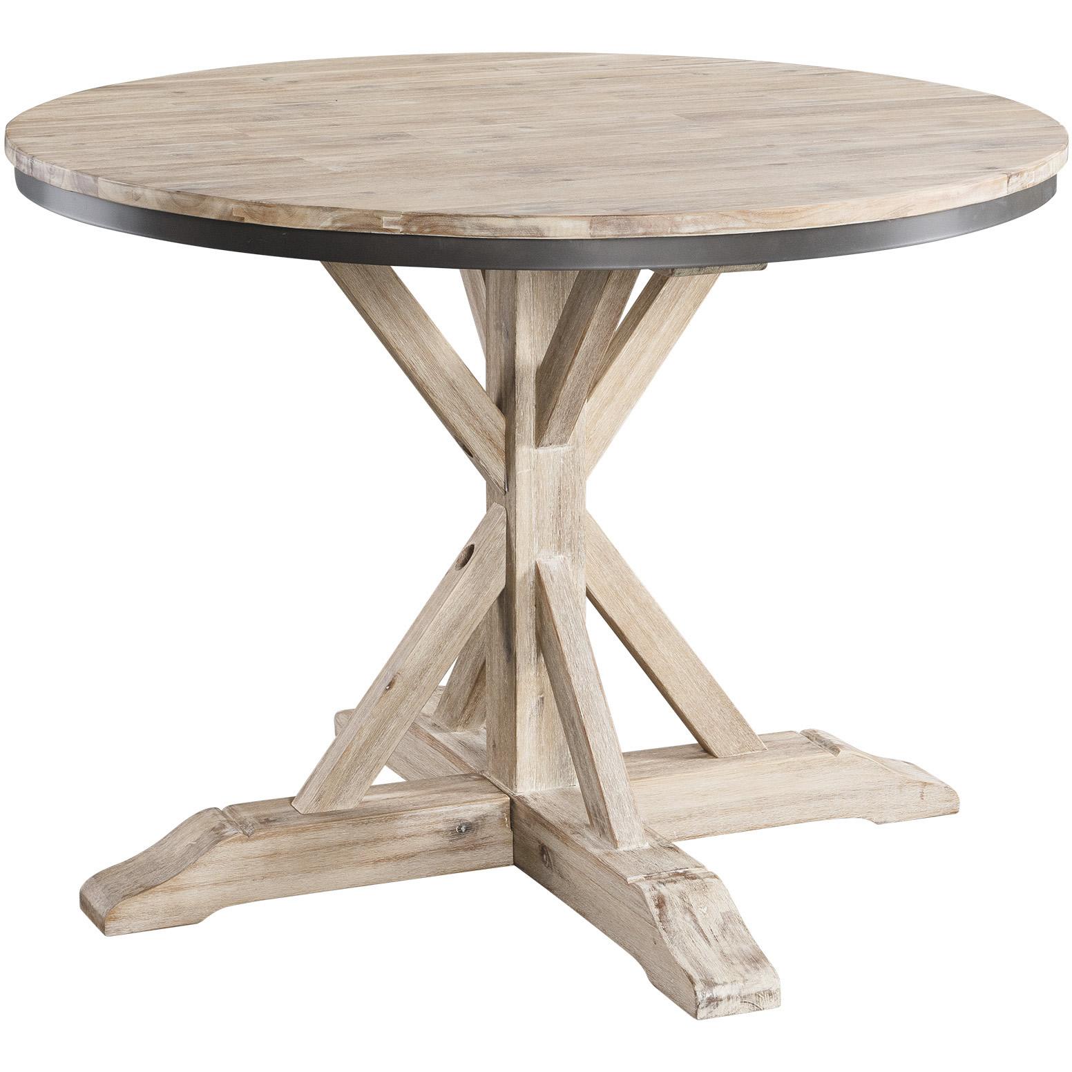 Elements International Callista Round Standard Height Dining Table ...