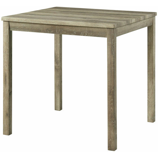 Elements International Oak Lawn 5PC Counter Height Dining Set- Natural Finish IMAGE 2