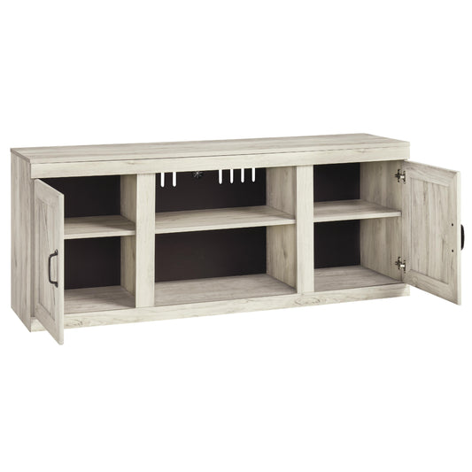 Signature Design by Ashley Bellaby EW0331-268 Large TV Stand with Fireplace Option | American Furniture of Slidell