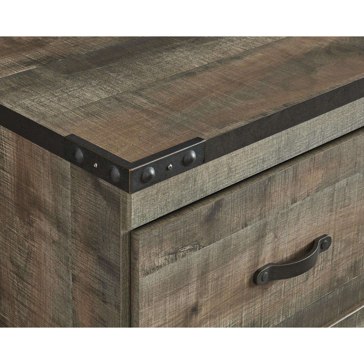 Signature Design by Ashley Trinell EW0446-268 Large TV Stand with Fireplace Option | American Furniture of Slidell