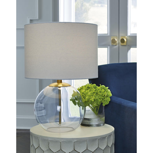 Signature Design by Ashley Samder L430744 Glass Table Lamp | American Furniture of Slidell