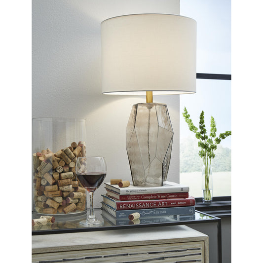 Signature Design by Ashley Taylow L430794 Glass Table Lamp | American Furniture of Slidell