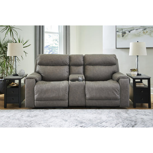 Signature Design by Ashley Starbot 23501S2 3 pc Power Reclining Loveseat with Console IMAGE 2