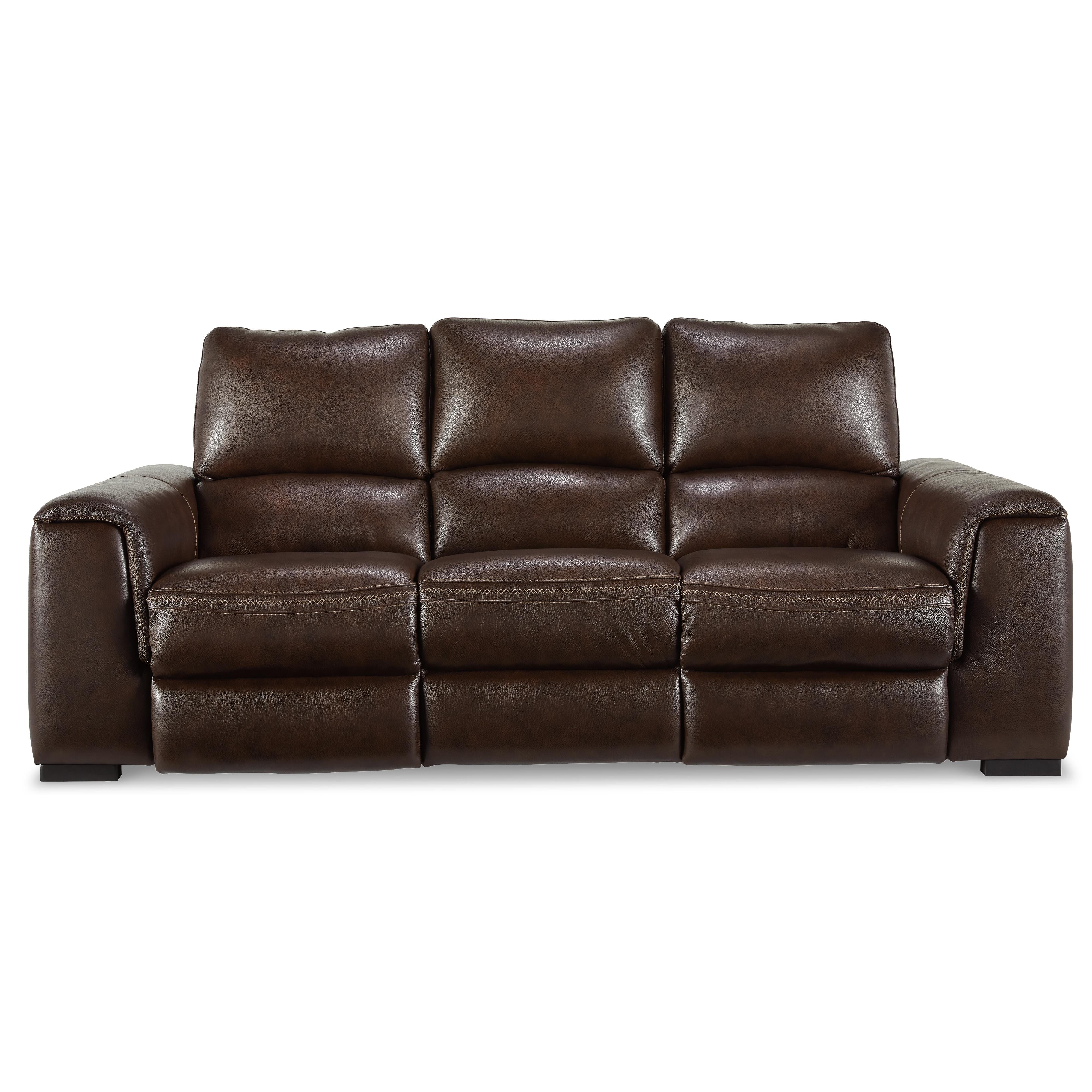 Signature Design by Ashley Alessandro Power Reclining Leather Match Sofa U2550215 IMAGE 3