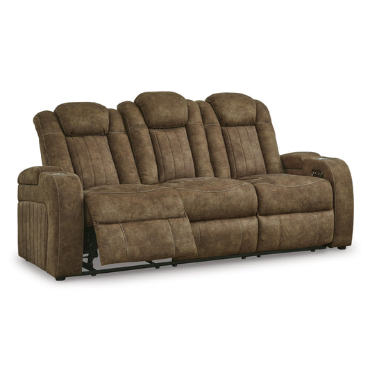 Signature Design by Ashley Wolfridge 6070315 Power Reclining Sofa with Adjustable Headrest IMAGE 2