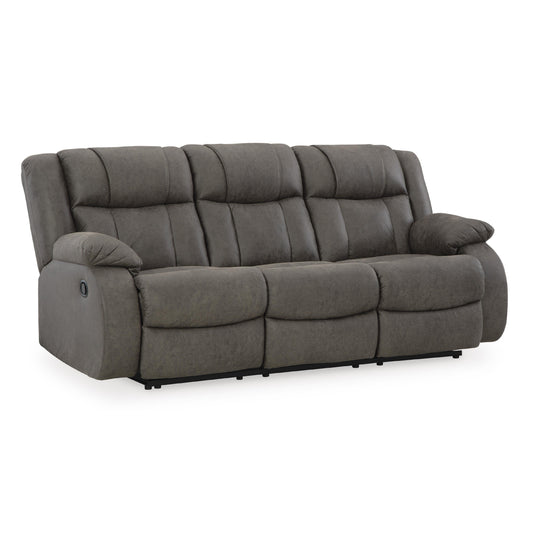 Signature Design by Ashley First Base Reclining Leather Look Sofa 6880488 IMAGE 1