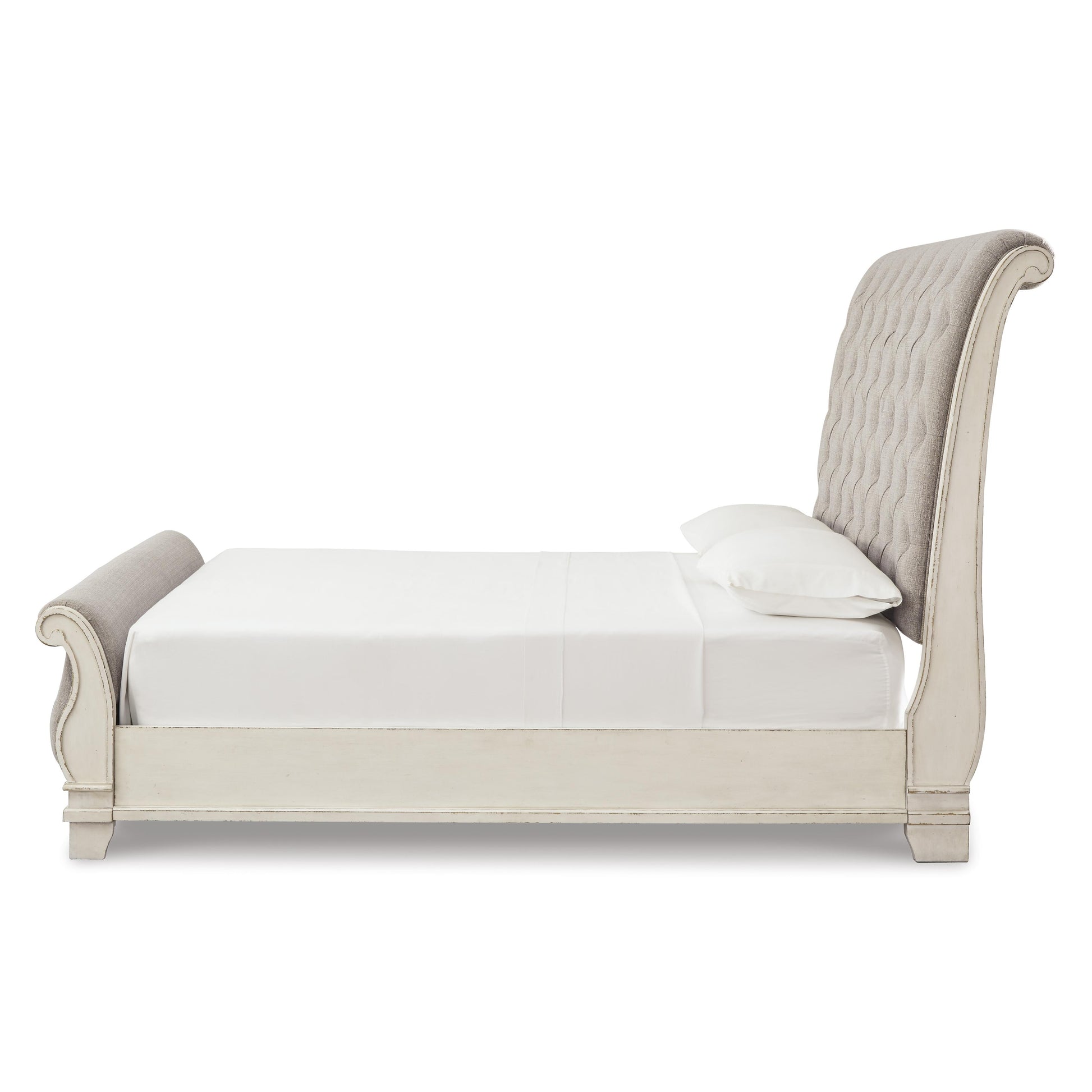 Signature Design by Ashley Realyn Queen Upholstered Sleigh Bed B743-77/B743-74/B743-98 IMAGE 3