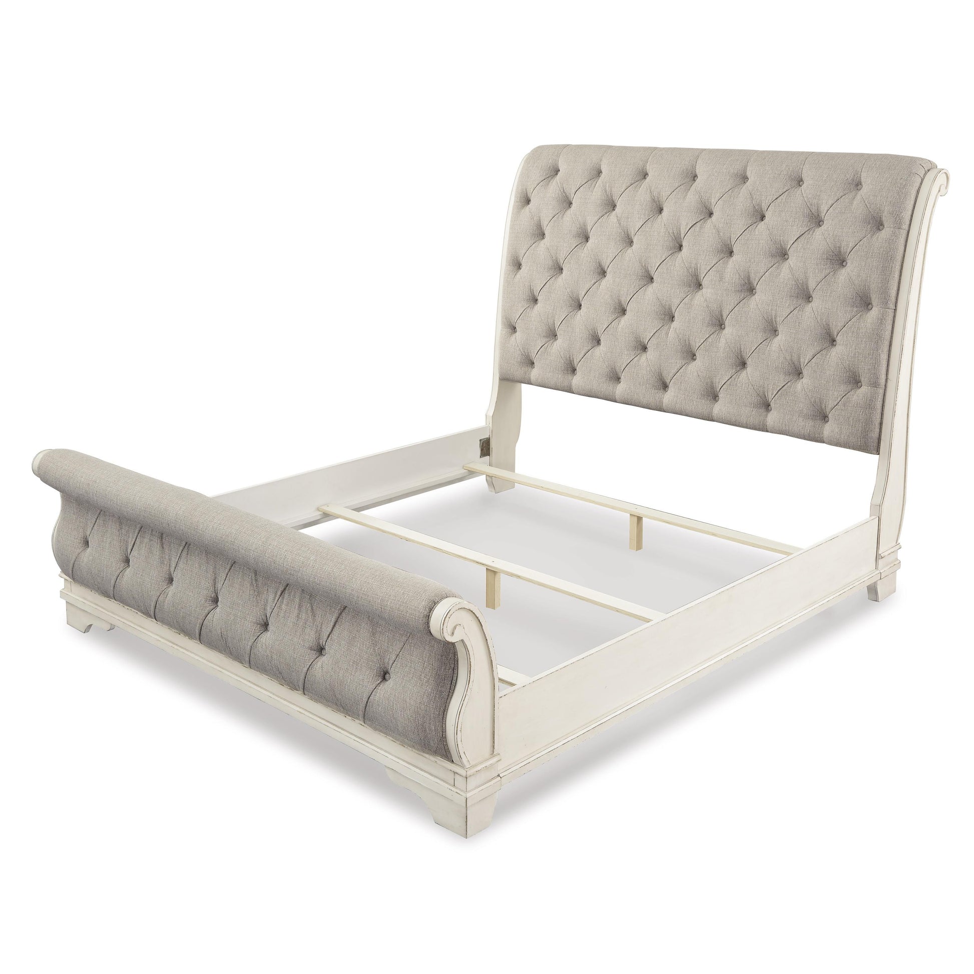 Signature Design by Ashley Realyn Queen Upholstered Sleigh Bed B743-77/B743-74/B743-98 IMAGE 4