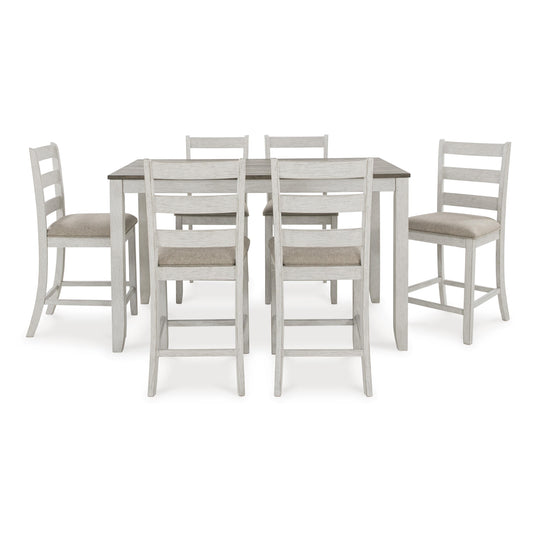 Signature Design by Ashley Skempton D394-423 Rectangular Dining Room Counter Table Set IMAGE 2
